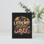 Legendärer Ehemann Vater Feiertagskarte (Stehend Vorderseite)