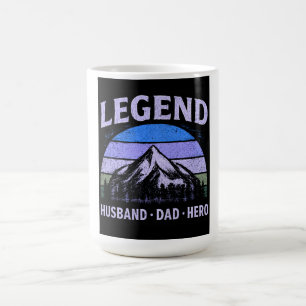 Legendärer Ehemann Vater Held Vintage Vatertag  Kaffeetasse
