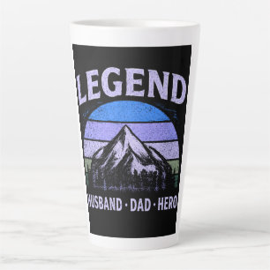 Legendärer Ehemann Vater Held Vintage Vatertag  Milchtasse
