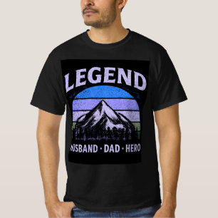 Legendärer Ehemann Vater Held Vintage Vatertag T-Shirt