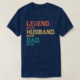 Legendärer Ehemann Vater Opa Erbe Benutzerdefinier T-Shirt