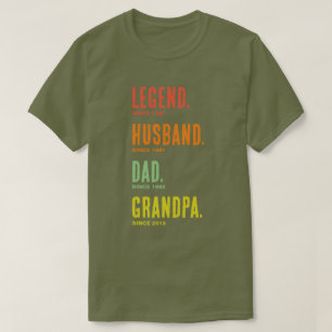 Legendärer Ehemann Vater Opa Seit T-Shirt