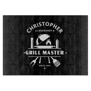 Legendärer Grillmeister Benutzerdefinierter Name Schneidebrett