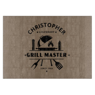 Legendärer Grillmeister   Benutzerdefinierter Name Schneidebrett