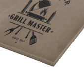 Legendärer Grillmeister | Benutzerdefinierter Name Schneidebrett (Ecke)