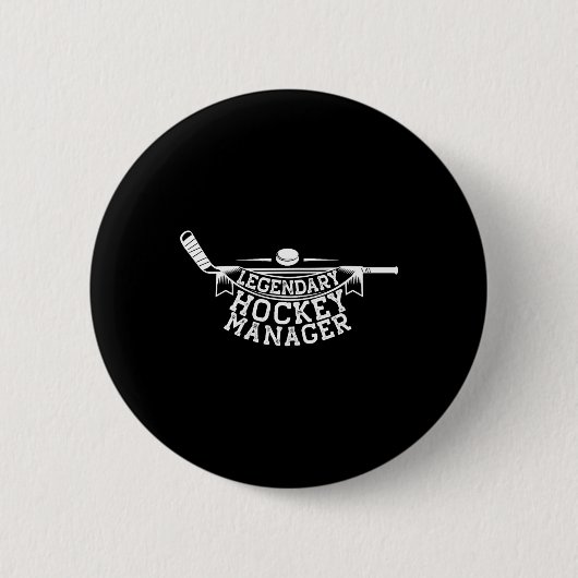 Legendärer Hockey-Manager Eishockey-Trainer Coach Button (Vorderseite)