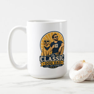 Legendärer Hunde-Vater Vintage-Vatertagsgeschenk Kaffeetasse
