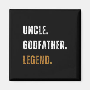 Legendärer lustiger Vintage-Onkel Pate Neuer Onkel Magnet