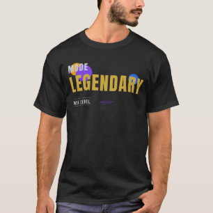 Legendärer Modus – Moderne Gaming-Tech-Typografie- T-Shirt