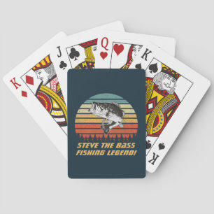 Legendärer Name für Forellenbarsch-Angler Spielkarten
