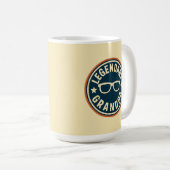 legendärer Opa Retro-Abzeichen Kaffeetasse (VorderseiteRechts)