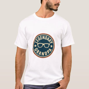 legendärer Opa Retro-Abzeichen T-Shirt