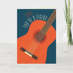 Legendärer Papa Gitarre Vatertag Karte