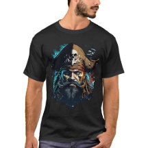 Legendärer Piratenkapitän – Totenkopf & Schiff Vin