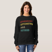 Legendärer Retro-Optiker im Ruhestand Sweatshirt (Vorne ganz)