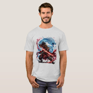 Legendärer Samurai & Blauer Drache Tasse Japanis T-Shirt