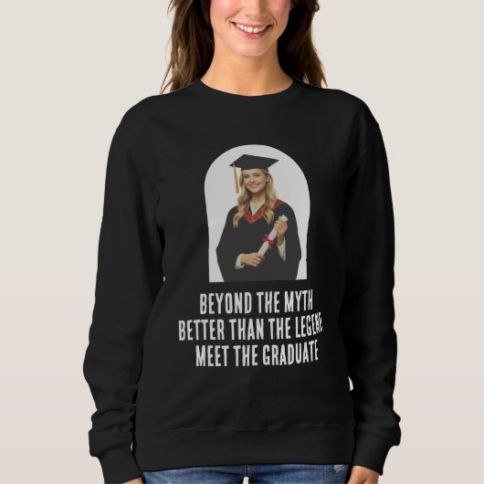 Legendärer schwarzer Absolvent  Sweatshirt (Vorderseite)