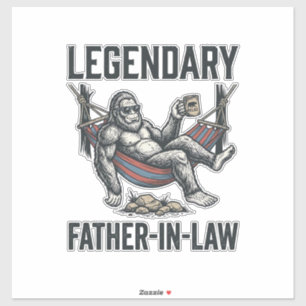 Legendärer Schwiegervater Sasquatch Vintage-Shirt  Aufkleber