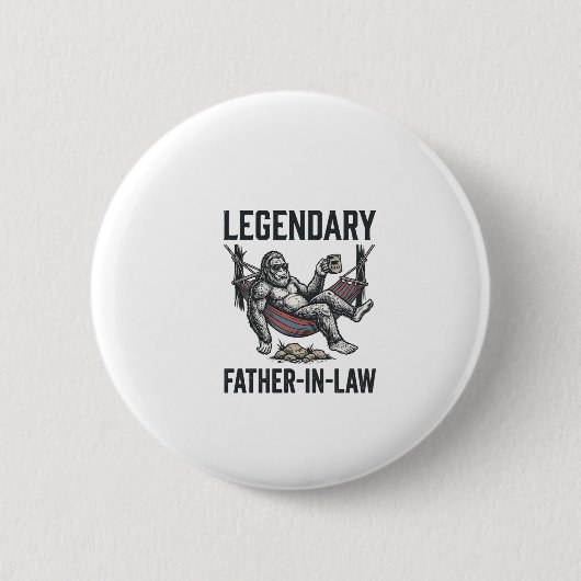 Legendärer Schwiegervater Sasquatch Vintage-Shirt  Button (Vorderseite)