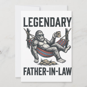 Legendärer Schwiegervater Sasquatch Vintage-Shirt  Einladung