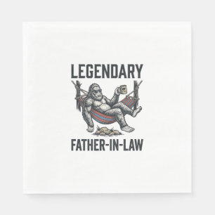 Legendärer Schwiegervater Sasquatch Vintage-Shirt Serviette