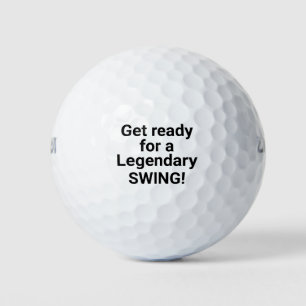 Legendärer Schwung Lustiger Golf-Spruch Golfball