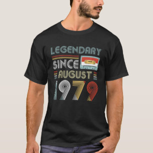Legendärer seit August 1979 Geburtstag Vintag T-Shirt