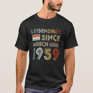 Legendärer seit März 1959 60. Geburtstag T-Shirt