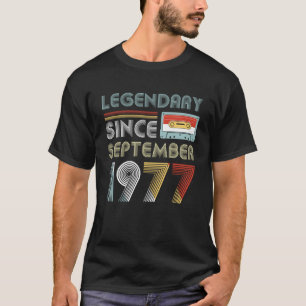 Legendärer seit September 1977 Geburtstag Vintag T-Shirt