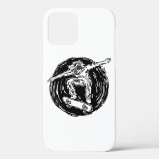 Legendärer Skater beim Skateboarden im Mittelluftb Case-Mate iPhone Hülle