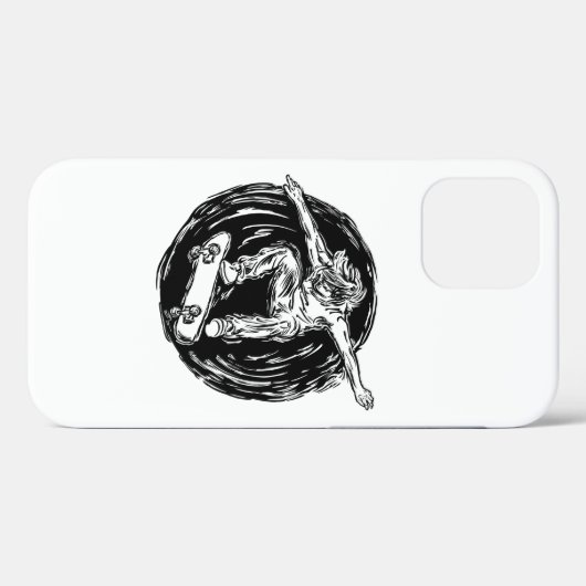 Legendärer Skater beim Skateboarden im Mittelluftb Case-Mate iPhone Hülle (Rückseite (Horizontal))