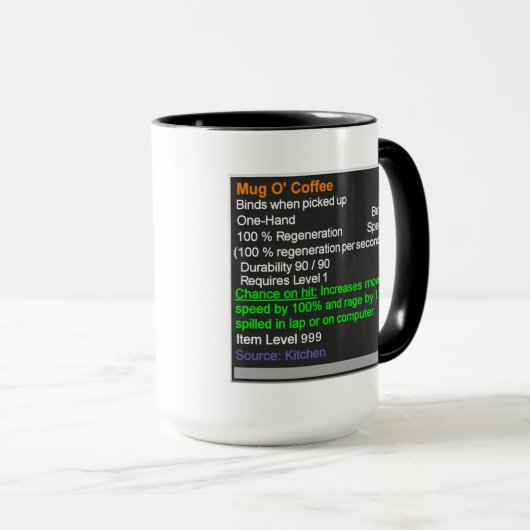 Legendärer Tasse O Kaffee (VorderseiteRechts)