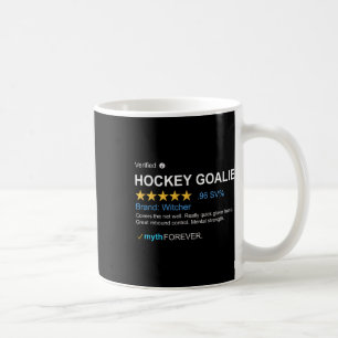 Legendärer Torwart im Eishockey der Männer fährt S Kaffeetasse