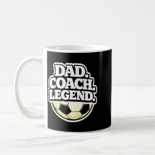 Legendärer Vater-Trainer Lustiger Fußball-Vater Kaffeetasse