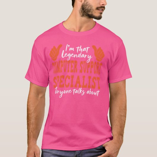 Legendäres Computerprogramm für lustige Berufe T-Shirt (Vorderseite)