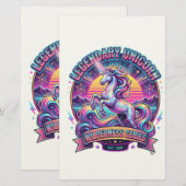 Legendäres Einhorn Doppelseitig Briefpapier (Vorne/Hinten)
