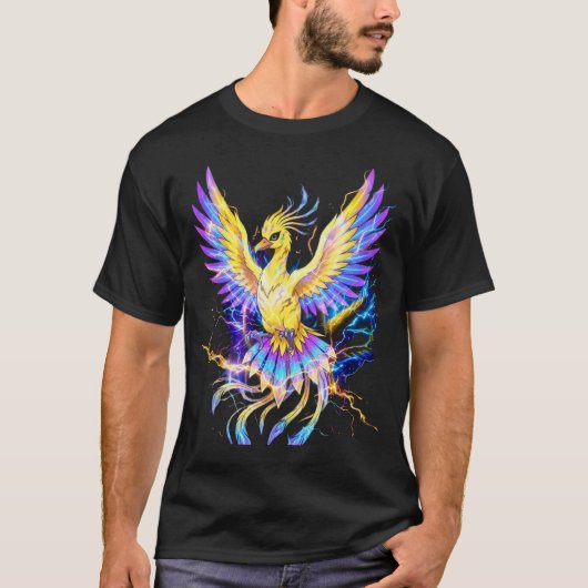 Legendäres Lightning Phoenix T-Shirt Design (Vorderseite)