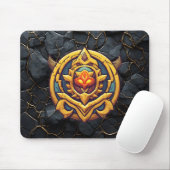 Legendäres Rang-Gamer-Emblem Mousepad (Mit Mouse)