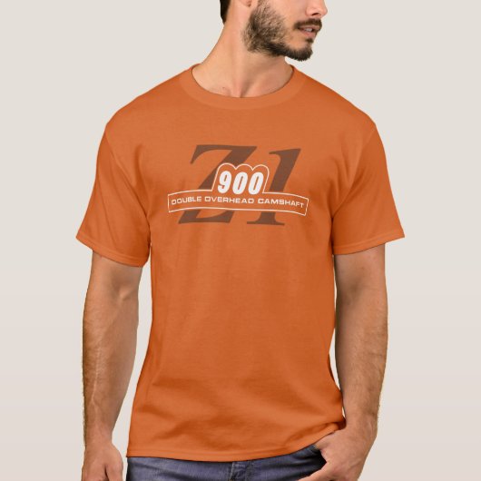 Legendäres Rootbeer und orange Z1 900 T-Shirt (Vorderseite)