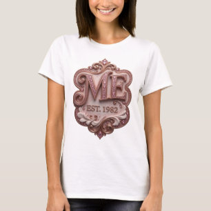 Legendäres Rosa ME EST 1982 Custom-Design T-Shirt
