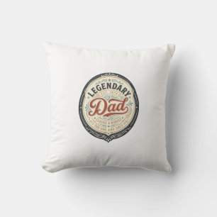 Legendäres Vatertag-Vintage-Shirt-Design_1 Kissen