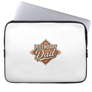 Legendäres Vintage-T-Shirt-Design mit Vater-Gravur Laptopschutzhülle