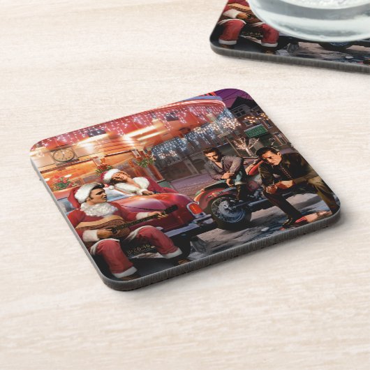 Legendäres Weihnachten Untersetzer (Linke Seite)