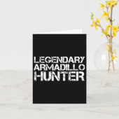 Legendary Armadillo Hunter Funny Junting Wildlife Karte (Gelbe Blume)