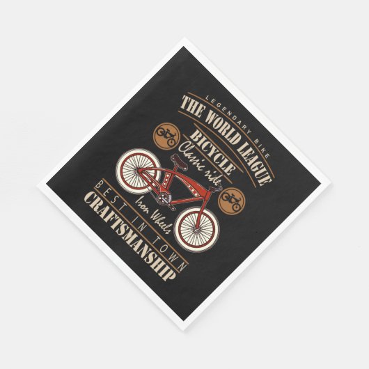 Legendary Bike Bicycle Classic Ride Serviette (Ecke)