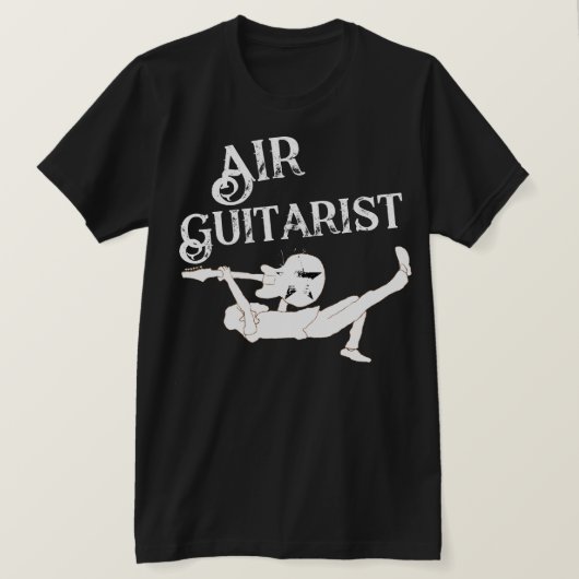 Legendary Classic Rock Air Gitarrist T-Shirt (Design vorne)