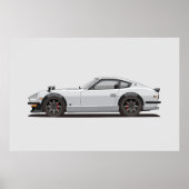 Legendary Classic White 240z Fairlady Bug Poster (Vorne)