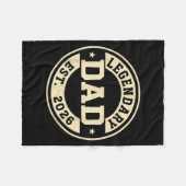 Legendary Dad Established 2026 Celebrate Father Ne Fleecedecke (Vorderseite (Horizontal))
