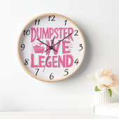 Legendary Dumpster Dive Enthusiast Große Wanduhr