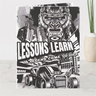 LEGENDARY GORILLA LESSONS LEARN GREETING CARD KARTE